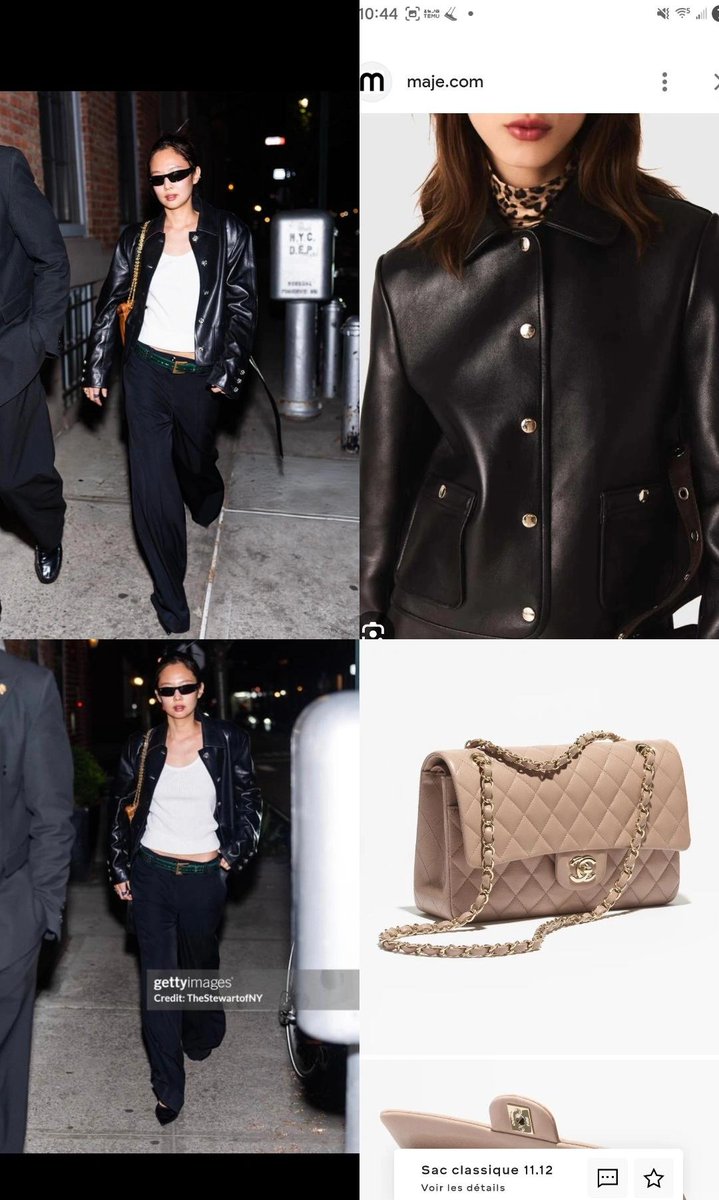 #Jennie was spotted in New York May 2nd. She was wearing a Maje meather jacket and a #CHANEL bag

#MetGala #MetGala2026
