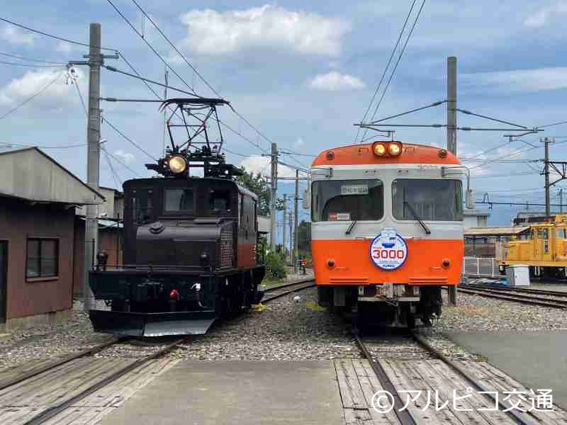 news_trains's tweet photo. アルピコ交通 上高地線「ED30形機関車 ED301」が生誕100周年 ローソントラベルから記念ツアーが発売中!
#アルピコ交通 #上高地線 #ED30 #ED301 #3000形 #夜行列車 #電気機関車 #ローソントラベル #鉄道ツアー #ロー鉄 #鉄道 #鉄道ニュース #NewsTRAINS https://t.co/wk3UWWbtzY