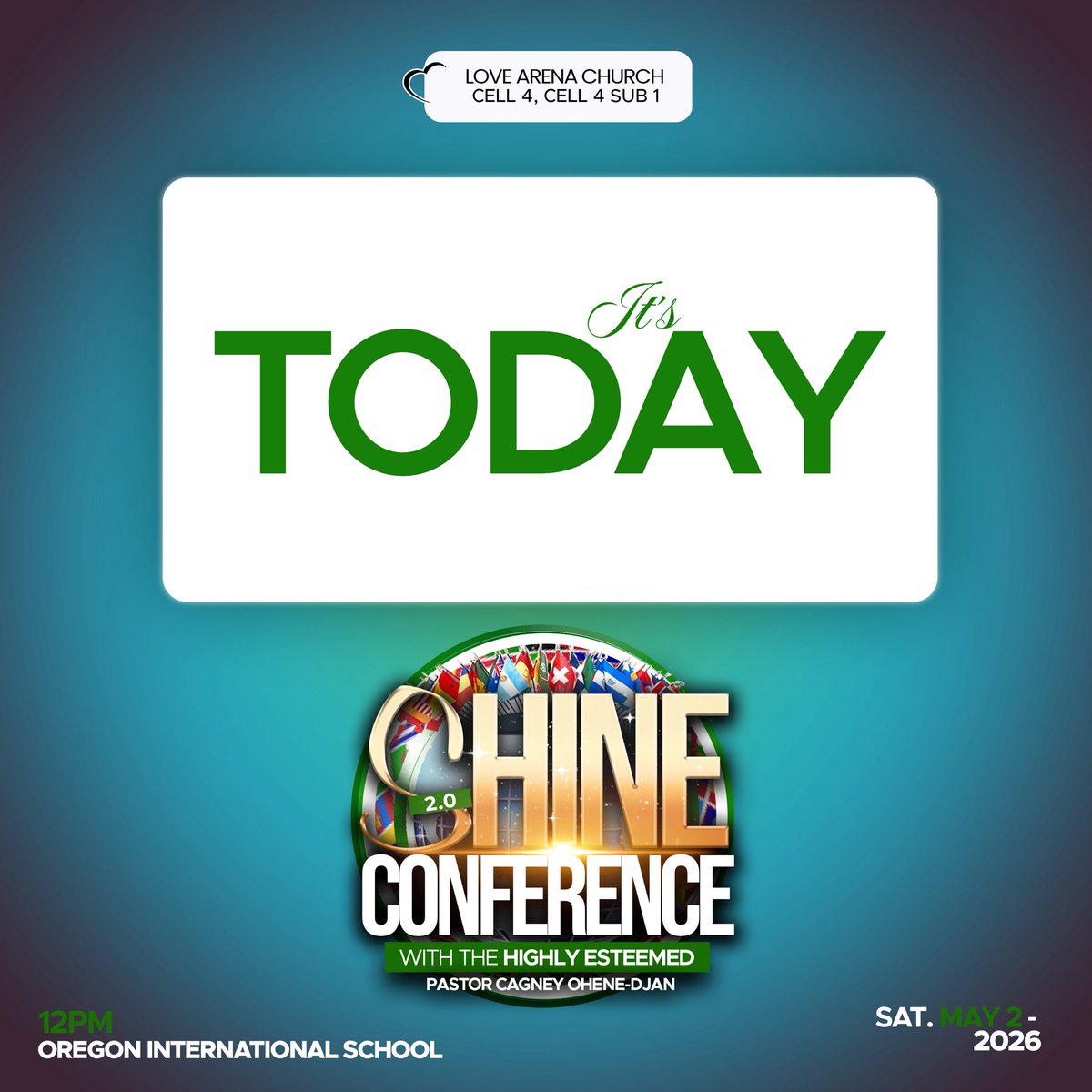 EvangelistCee's tweet image. ITS TODAY!

#TheShineConference
#Christian
#Gathering