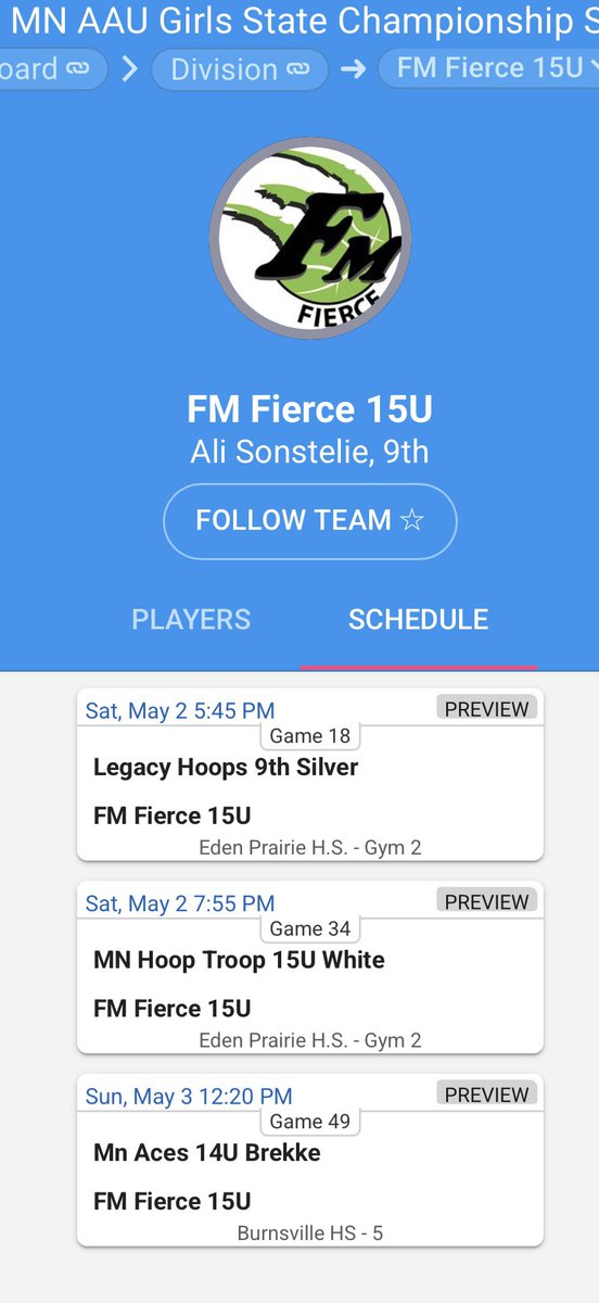 FMFierce's tweet photo. Good luck to our 16U and 15U teams at MN AAU State Prelims this wknd. How they play this wknd places them in brackets for the MN AAU State Championship next wknd. 
Good luck to our 14U team playing in the MYAS Gopher Spring Series tournaments for the next three wknds. https://t.co/5mO9izbfrD