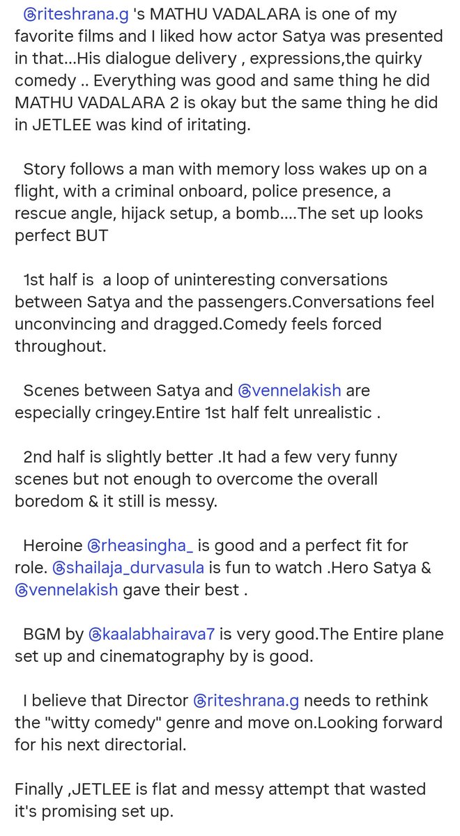 90sKidreViews's tweet photo. #JETLEE could have been a gripping thriller if it took itself seriously, but instead,they took the witty comedy style and it lacks both the thrills and the laughs. 
@RiteshRana
@vennelakishore
@kaalabhairava7 
#90skidreviews
#JetLeeReview
#actorsatya 
#rheasingha https://t.co/TFJRdeYJZh