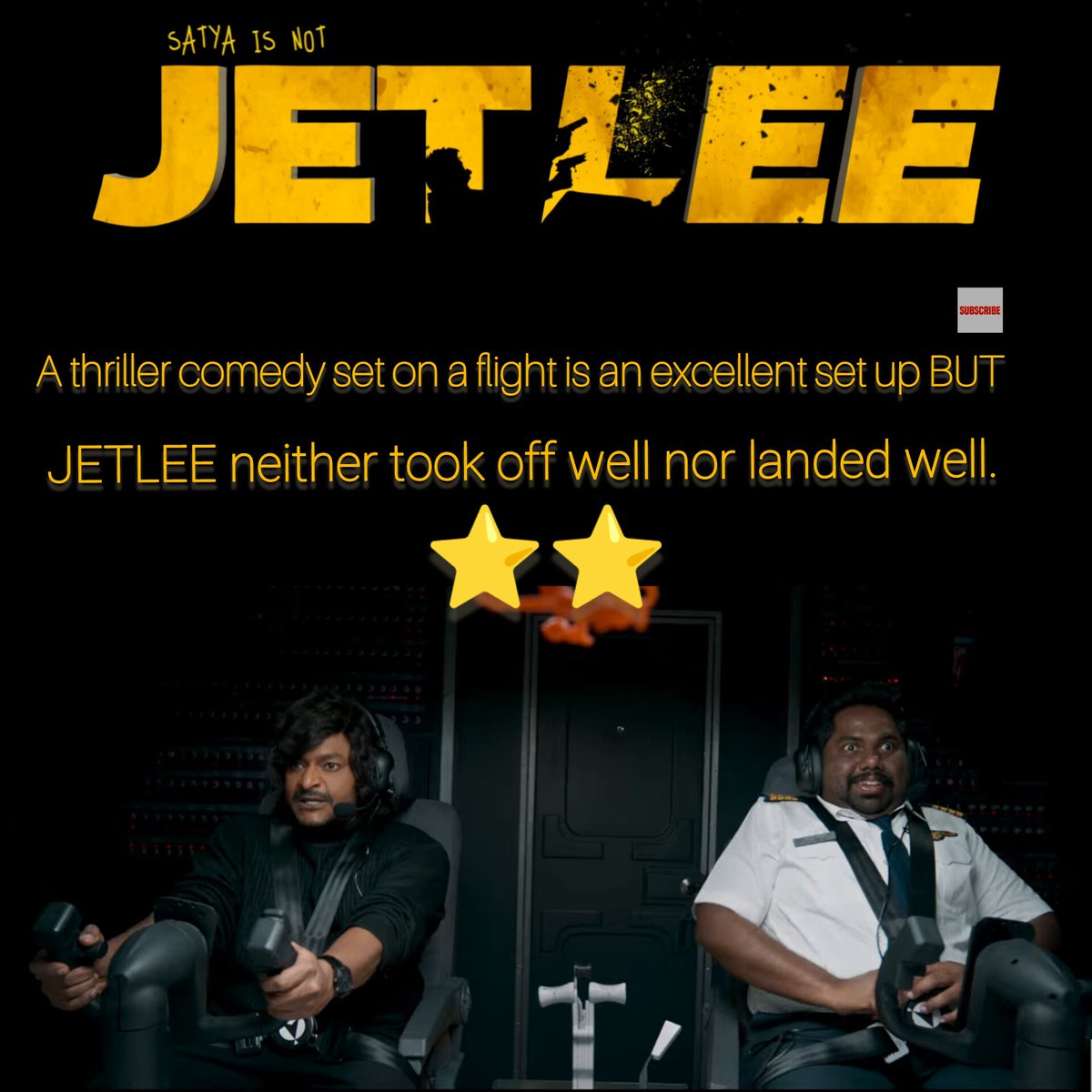90sKidreViews's tweet photo. #JETLEE could have been a gripping thriller if it took itself seriously, but instead,they took the witty comedy style and it lacks both the thrills and the laughs. 
@RiteshRana
@vennelakishore
@kaalabhairava7 
#90skidreviews
#JetLeeReview
#actorsatya 
#rheasingha https://t.co/TFJRdeYJZh