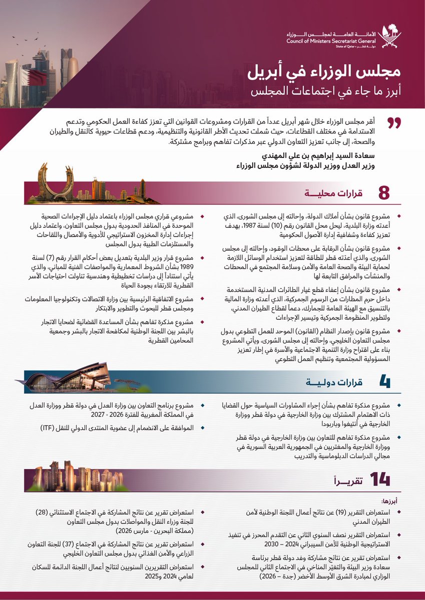 الأمانة العامة لمجلس الوزراء tweet media