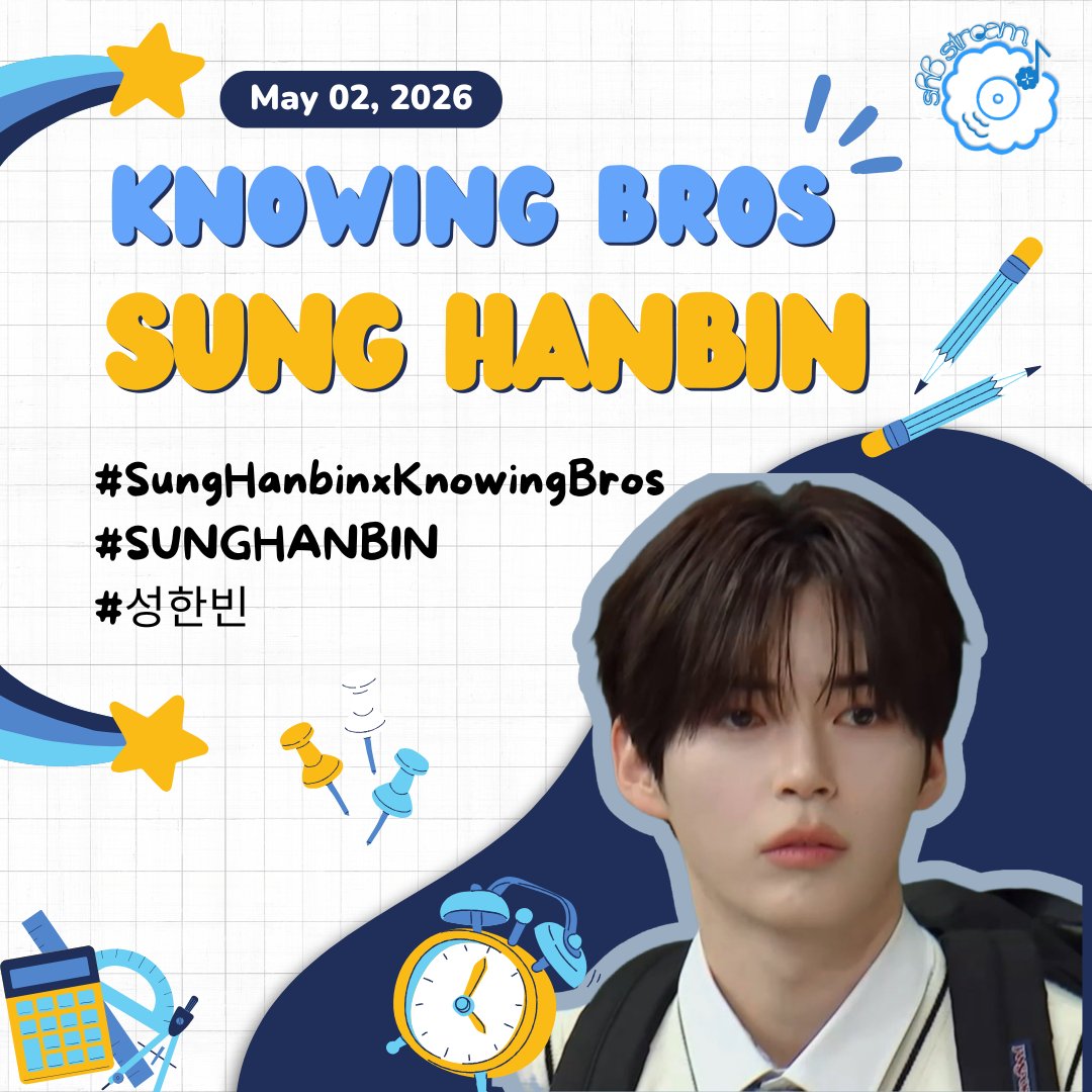 HASHTAG PARTY 🎉 

Our favorite student is here! Let’s fill the timeline with love for Sung Hanbin’s first Knowing Bros guesting! He might be the maknae among his sunbaenim today, but he will surely gonna win his seniors' hearts with his undeniable charm 🤍

Join the tags and