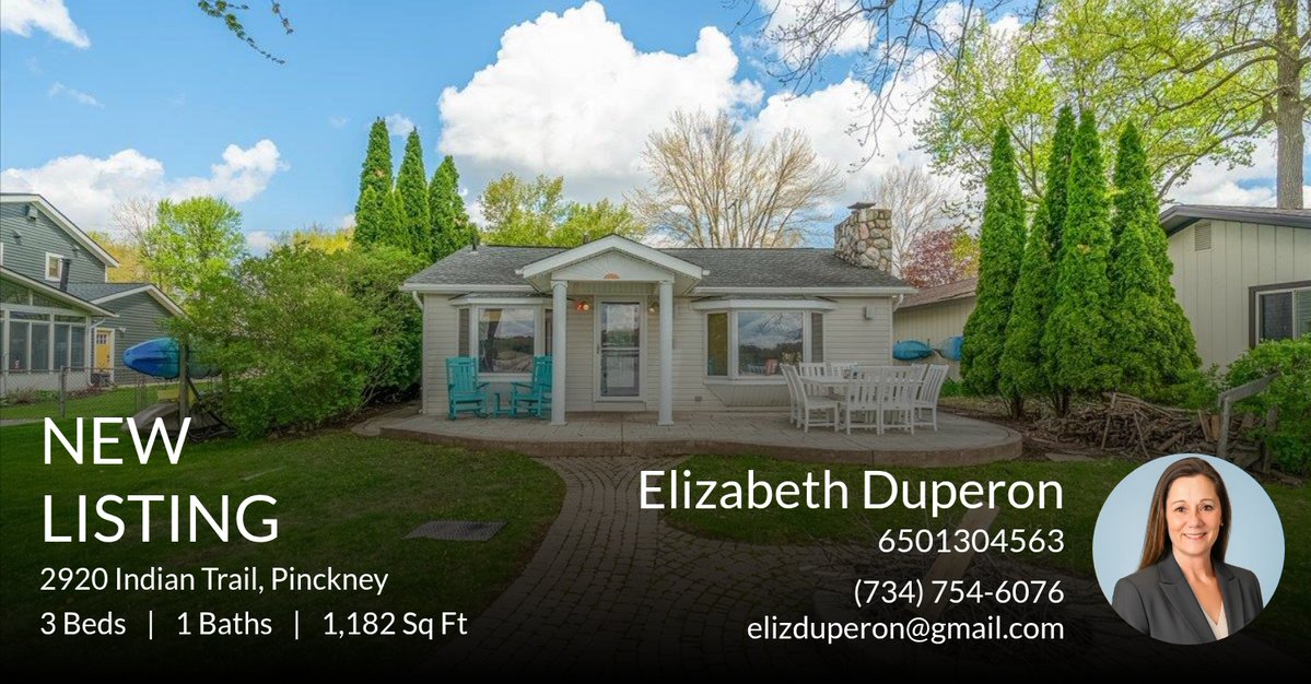elizduperon's tweet image. 📍 New Listing 📍 Take a look at this fantastic new property that just hit the market located at 2920 Indian Trail in Pinckney. Reach out here or at (734) 754-6076 for more information

#RealEstate #RealestateGoals #DreamHome #WhyC... homeforsale.at/2920_INDIAN_TR…