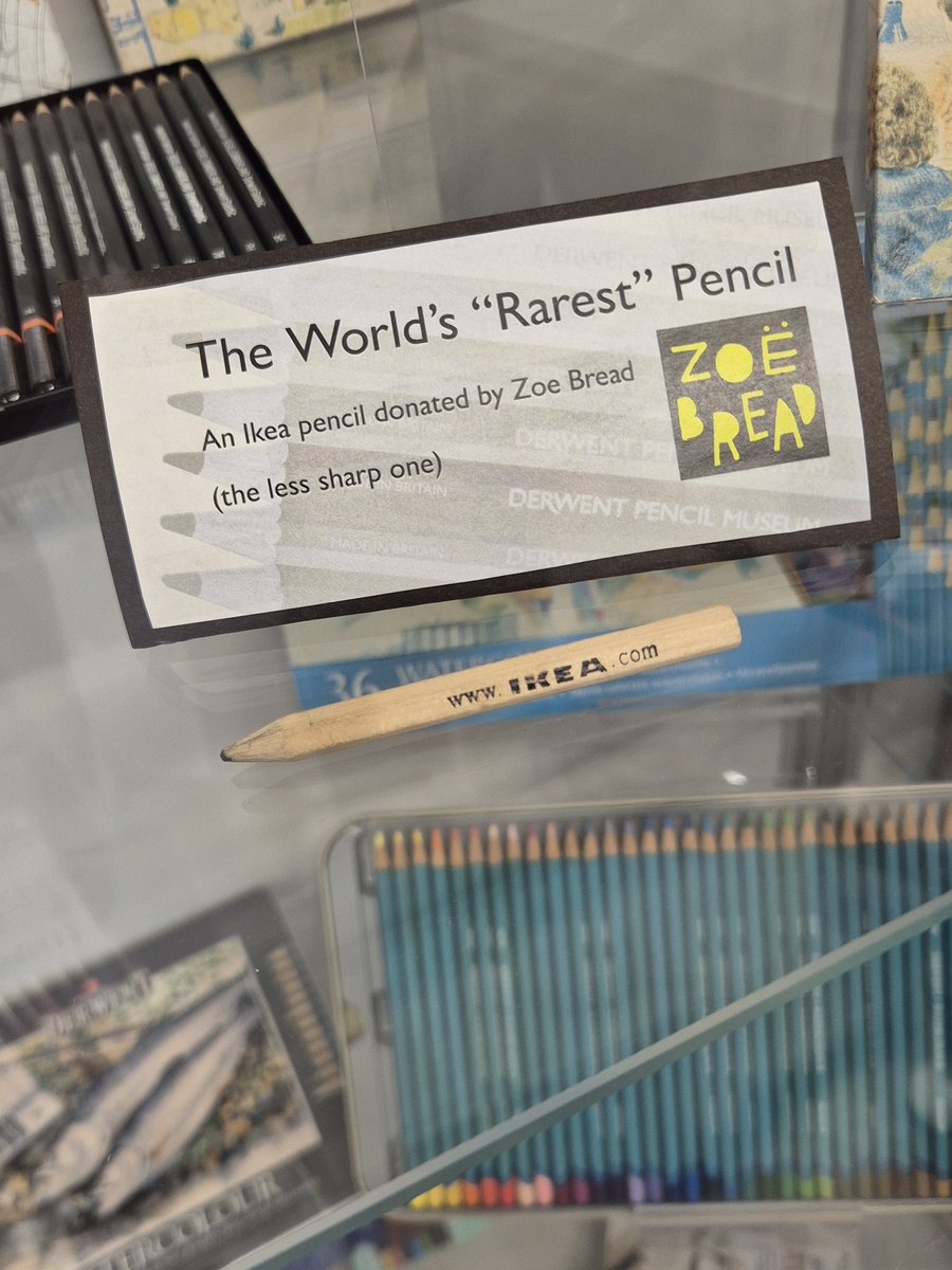 DaysOutNow's tweet photo. @zoebread spotted this in the pencil museum,  doubt it's real though... https://t.co/f8mBeGgFNh