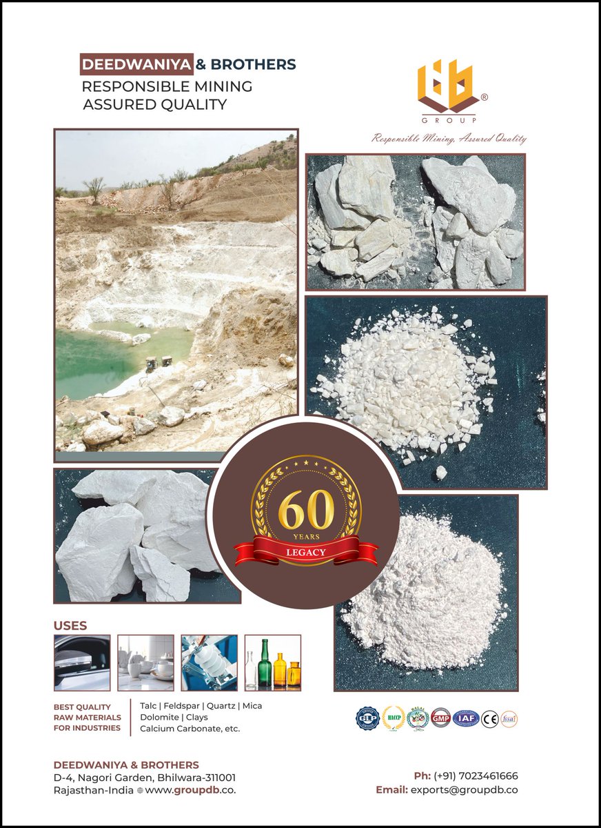 ceramic_india_'s tweet image. Deedwaniya &amp;amp; Brothers, Ceramic India
ceramicindia.com/company-detail…
#ceramic #raw #materials #machinery #spareparts #chemical #roller #grinding #chinaclay #digitalink #color #frit #zincoxide #refractory #feldspar #sodapotash #tiles #sanitarywares #india #morbi #gujarat