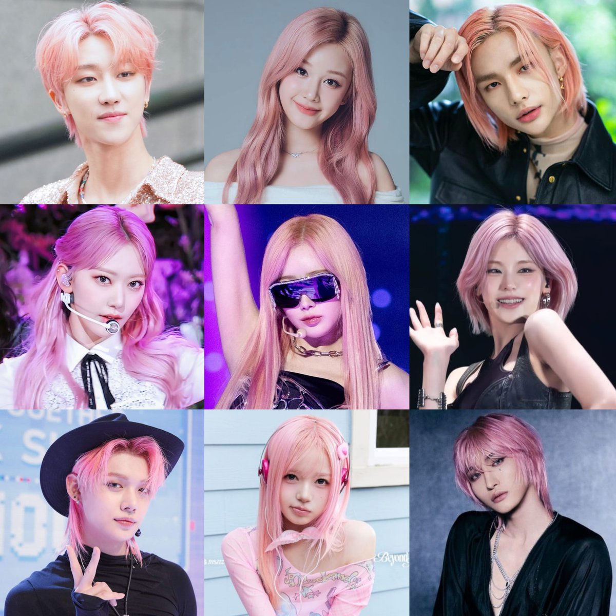 DreamCJen's tweet image. who in kpop had the most iconic pink hair?