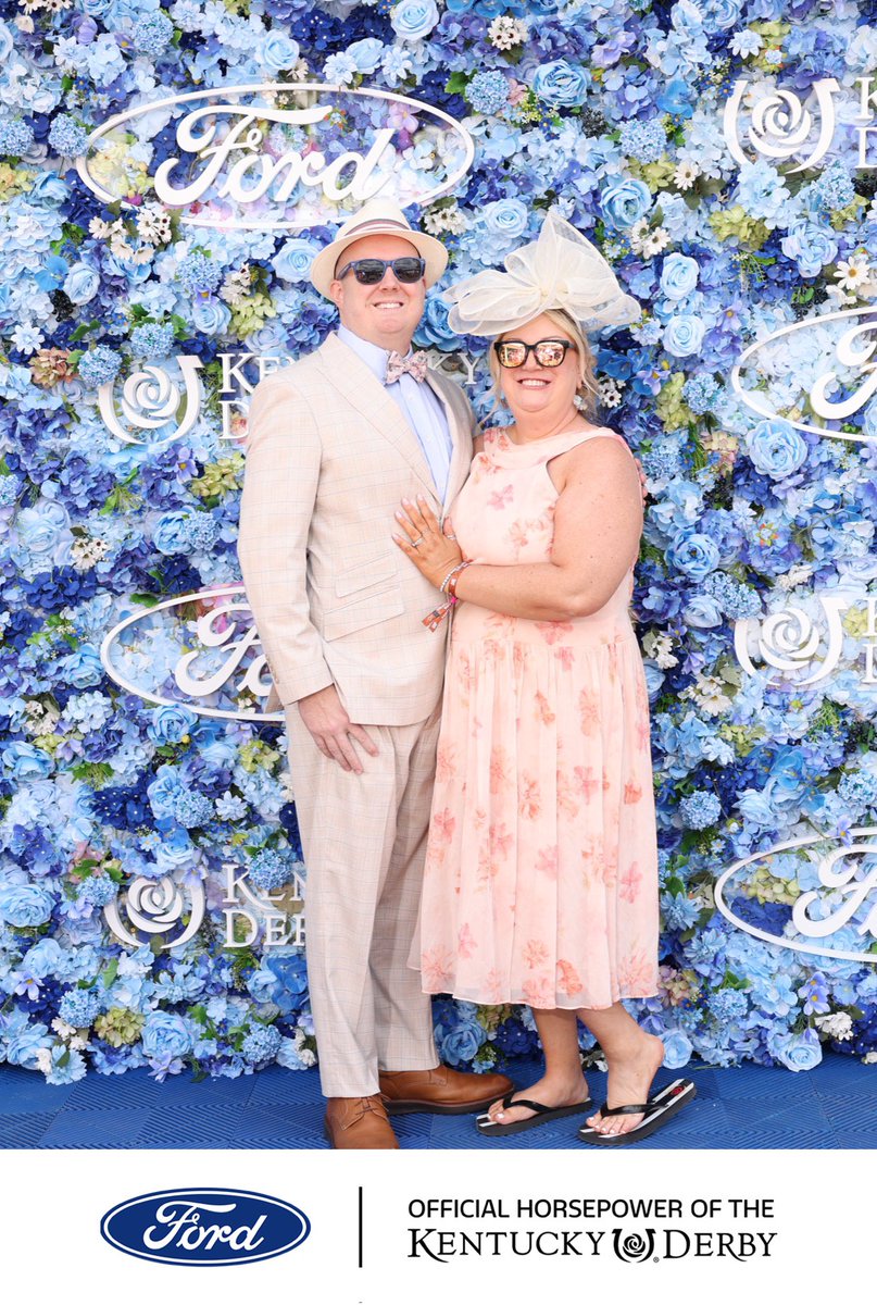 Great weekend at <a href="/ChurchillDowns/">Churchill Downs</a> for the 152nd Kentucky Oaks with my wife. Proud to see the strong presence of <a href="/Ford/">Ford Motor Company</a> and the impact it has on such an iconic event in my hometown of Louisville. #WeAreFord #ReadySetFord