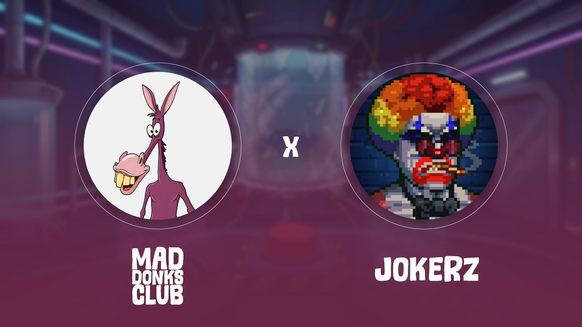 MadDonks's tweet photo. Big collab with @JokerzETH 

Giveaway: x2 GTD & x4 FCFS spots 👀 (Also we do ga in our discord for holders)

Requirements :
 - Follow @JokerzETH & @0xCrappa 
 - Like & RT
 - Drop your EVM wallet

24h !