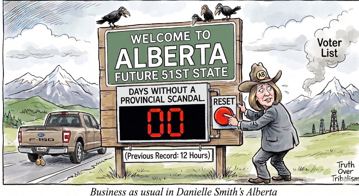 roulinski's tweet photo. If there were an award for being in the news for all the wrong reasons, #Alberta and @ABDanielleSmith would be sweeping the ceremony. Truly impressive. https://t.co/EeNSciZaAl