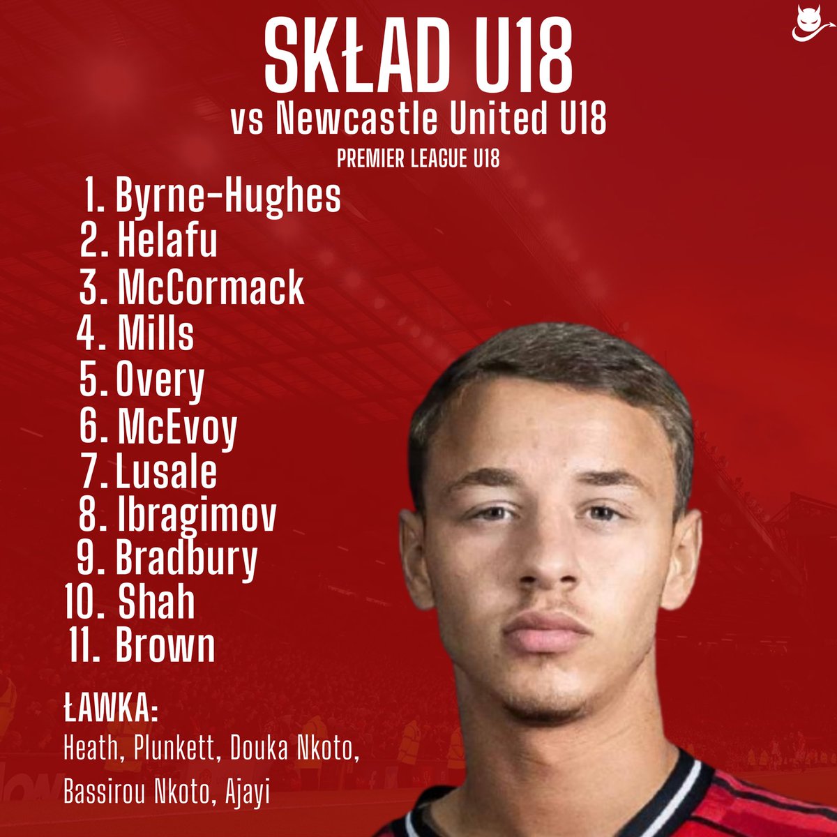 _RedDevils_PL's tweet image. 🚨🚨| Manchester United U18 dzisiaj o 13:30 zmierzy się z Newcastle United U18!
Transmisja w MUTV i YouTube.  

#MUFC #MUAcademy