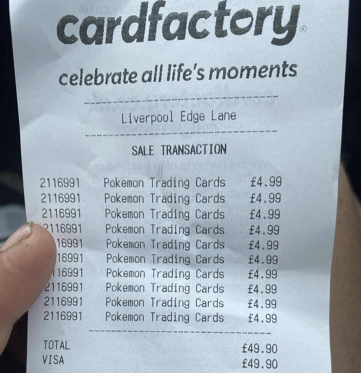 PBSTUK's tweet image. 🚨Card Factory Restock🚨

Card Factory have had a restock of Pokemon Cards and the stores near me all have Surging Sparks. These are priced at £4.99 so little above RRP

Stores seem to be limiting purchases 5-10 per person.

#PokemonUk #SurgingSparks