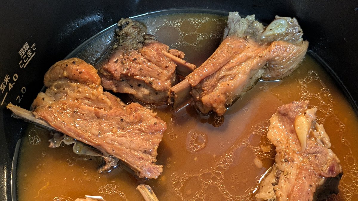 スペアリブページ スペアリブというものを作りました（圧力鍋が） 普通には美味しいん