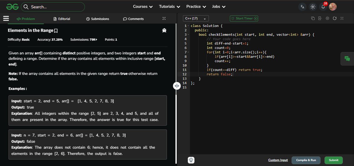 HarshArya00101's tweet image. Jai Shri Ram! 🙏

Practice 4 Sorting &amp;amp; Searching Problems 🚀

✅ Searching element in sorted array
✅ Last index of One
✅ Count the Zeros
✅ Elements in the Range
Simple problems = strong foundations! 💪
#StrikeBatch #DSA #Sorting #Searching #CoderArmy #RohitNegi
