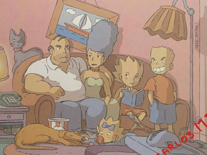 carlosfanarts's tweet photo. Los Simpsons! RT please! https://t.co/N49zSqBNoW
