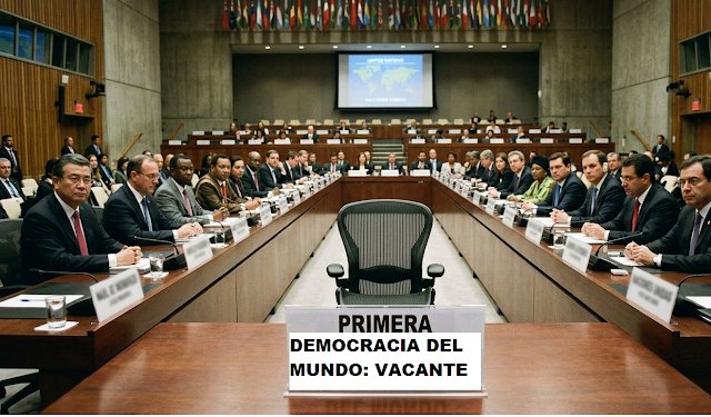 Gusorma's tweet photo. A pesar de seguir diciendo un país que es la primera #democracia del mundo, el puesto lleva años vacante.  Leer en: https://t.co/2ze5AFroW4 https://t.co/W6jXgNtptc