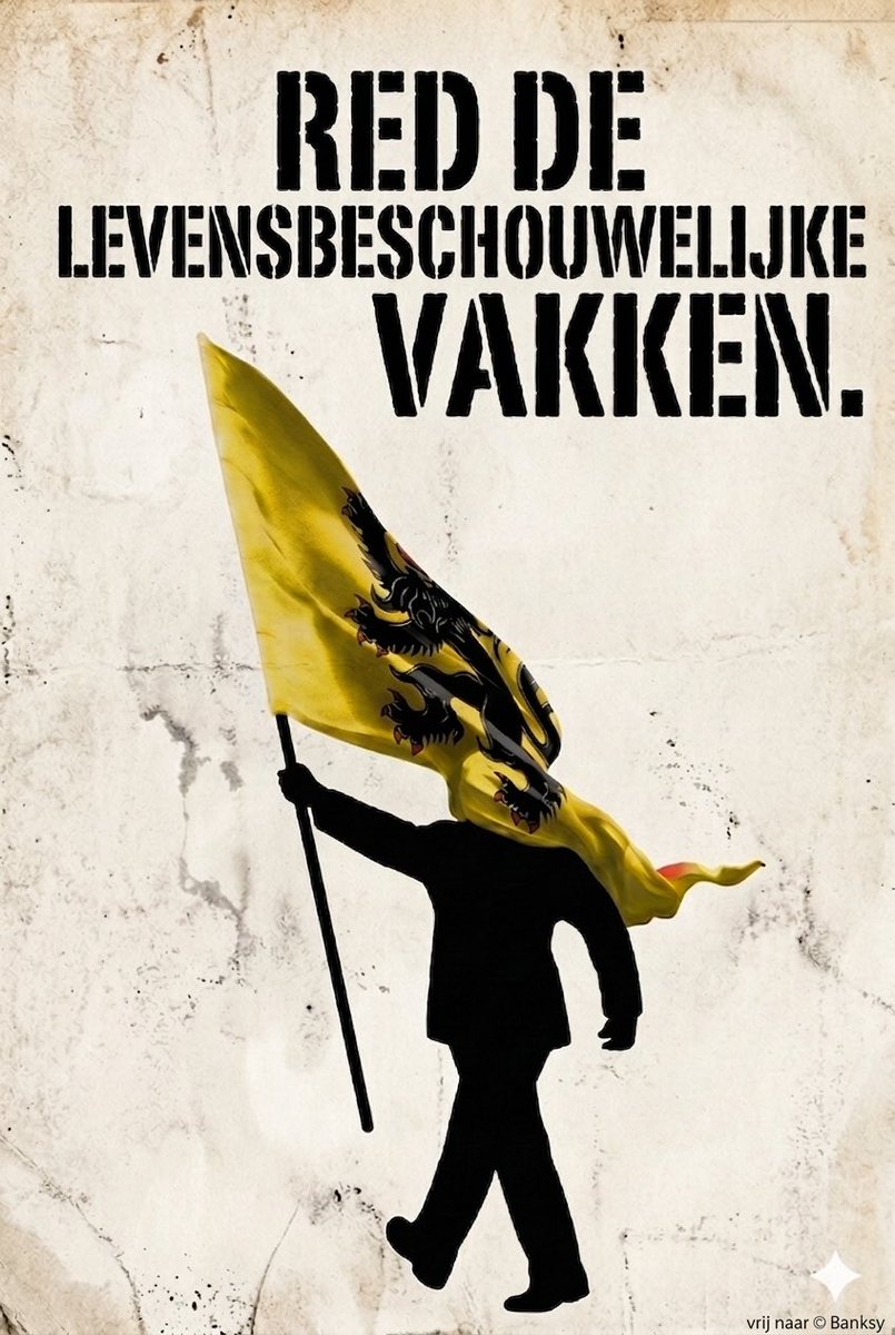 FrankVanmeenen's tweet image. Vrij naar Banksy 😉 #onderwijs