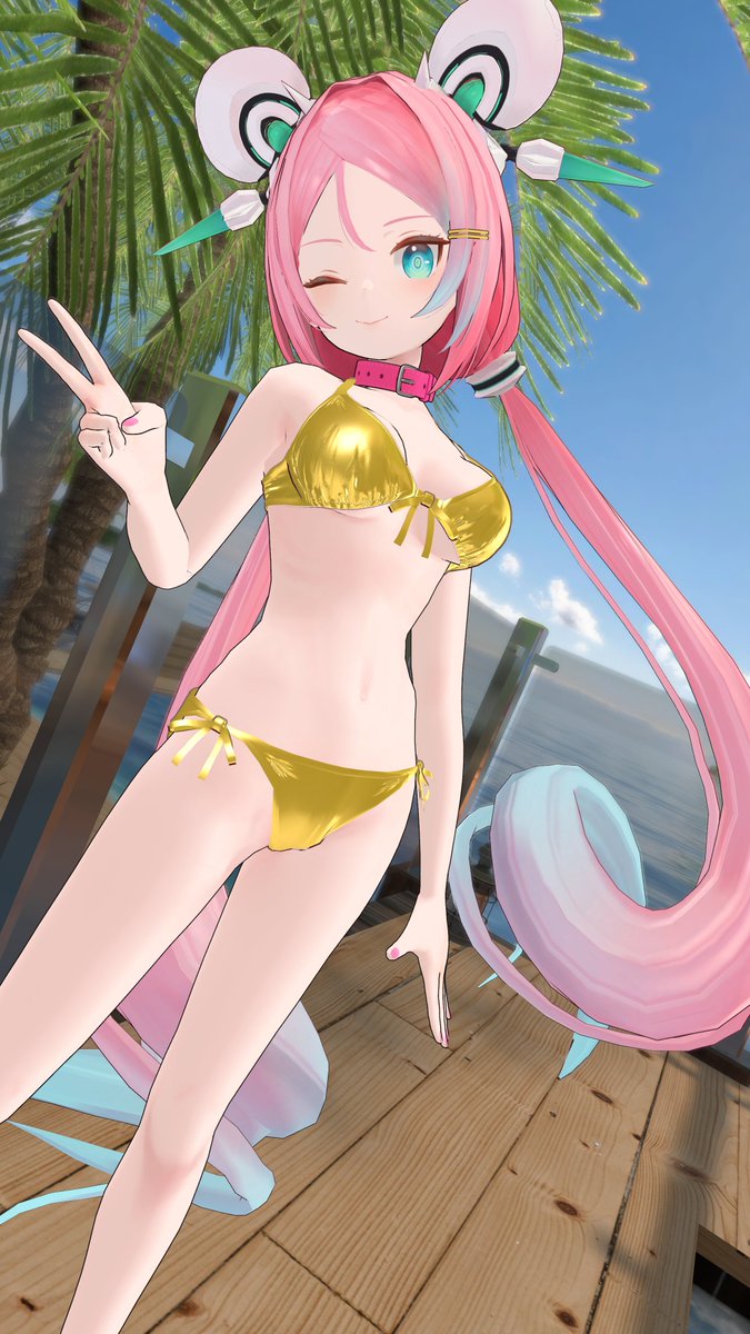 sunが2ウサギ＠VRCアバター「ネル子」制作中 tweet media