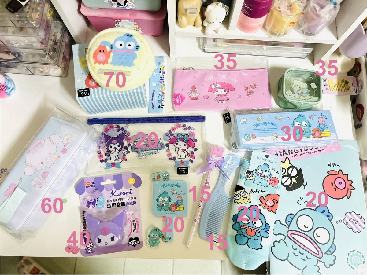 WonvisaW's tweet photo. ราคาตามภาพค่ะ 💗
ค่าส่ง 35 บาท
#ตลาดนัดsanrio #ตลาดนัดเครื่องเขียน #moshimoshi #ส่งต่อsanrio https://t.co/c6YX9V2MoD