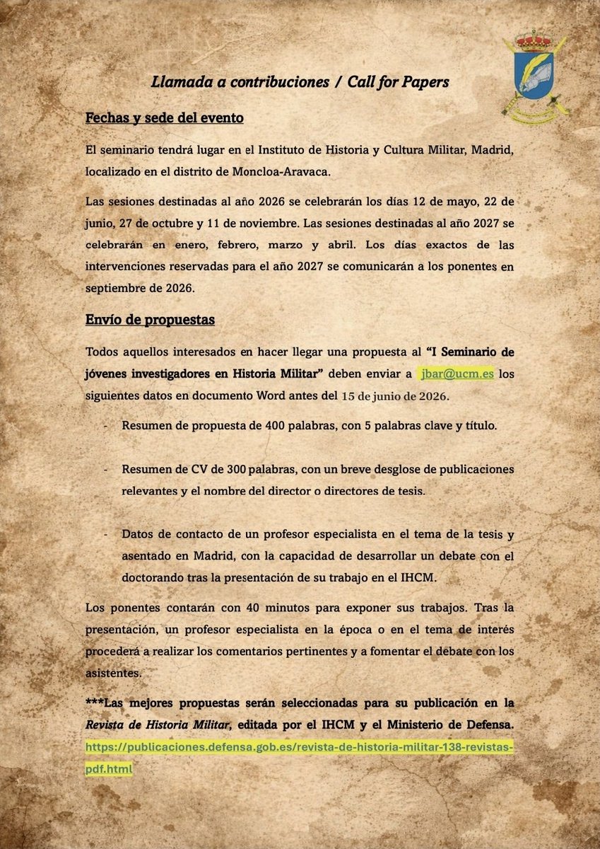 Asociación Española de Historia Militar tweet media