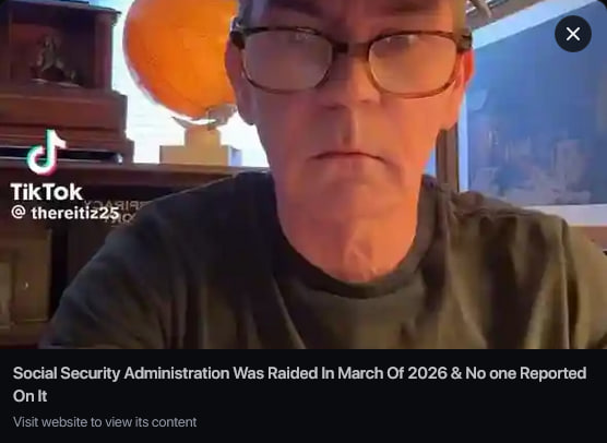 In March 2026 the Social Security Office was raided, not only did they find 4.7 Billion in fraud,  With Victor Salazar (D) over seeing the office they were reinstating social security numbers and selling the numbers to drug cartels f
rumble.com/v7980b4-social…