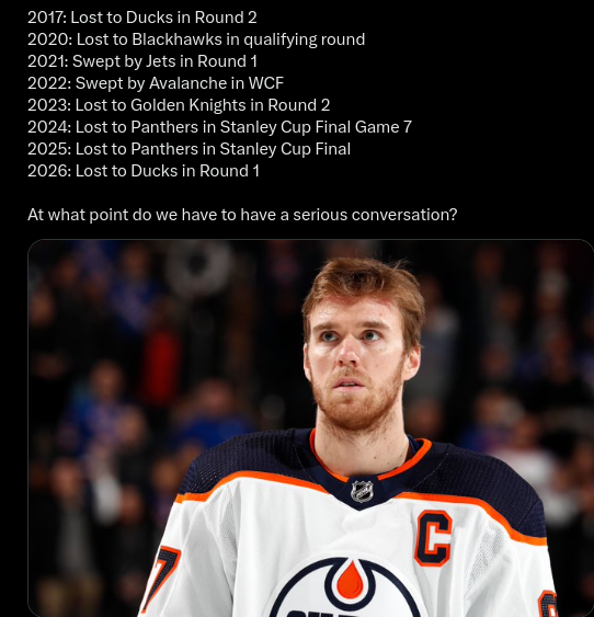 Vinman2112's tweet image. #McDavid #Oilers #Edmonton