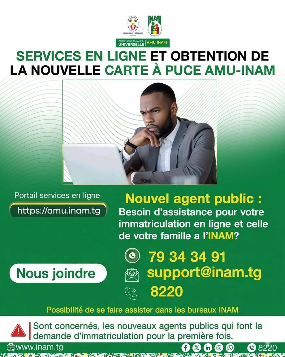 Institut National d'Assurance Maladie (INAM Togo) tweet media