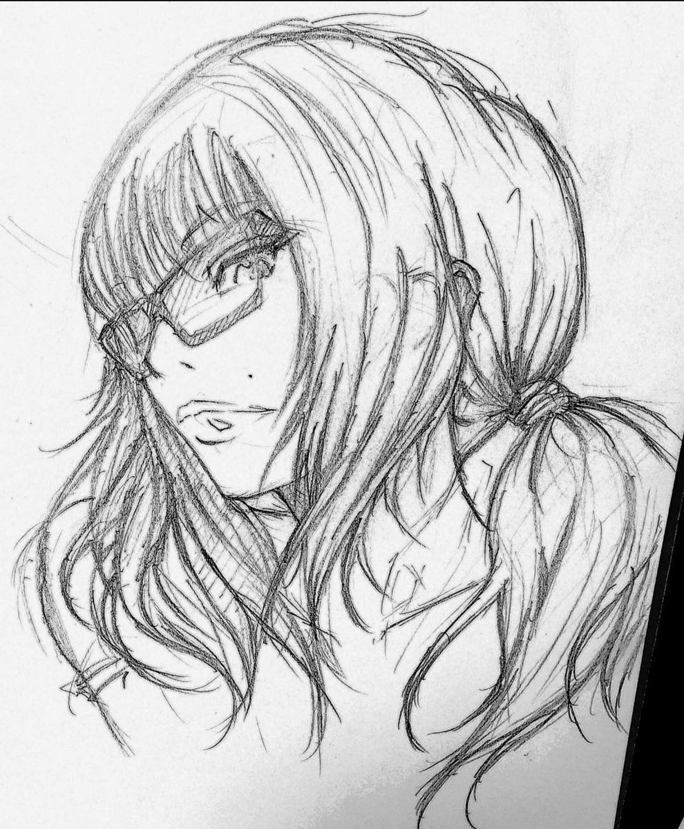 7erabytes's tweet photo. I drew this quick selfie of myself. Back when I was feeling much more confident, beautiful, unstoppable, and more alive.
I know I can be this person again.
Don't want to be a shy depressed slob anymore. https://t.co/eRn0gRbbSs