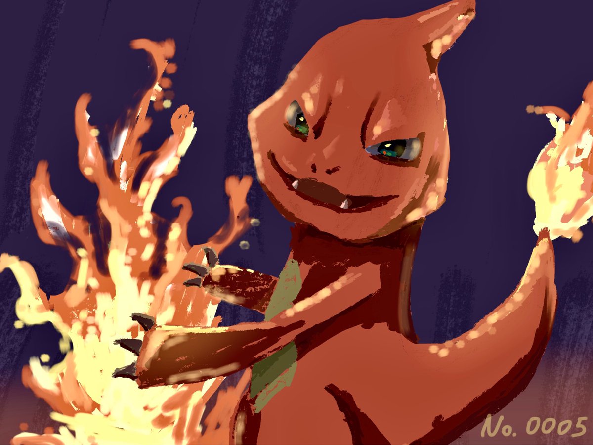 ushyamm's tweet photo. #ポケモン1025匹全部描く
0005リザード https://t.co/6iP6kl6XiY