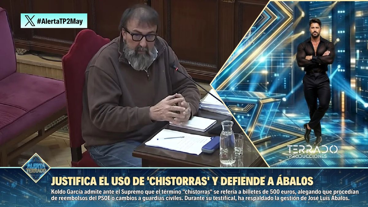 💰 Koldo García admite ante el Supremo que "chistorras" era la clave para los billetes de 500 euros.

🏦 Alega que el dinero procedía de reembolsos del PSOE o cambios a guardias civiles.

⚖️ Durante su testifical, ha defendido firmemente la gestión de Ábalos.

⚠️ #AlertaTP2May