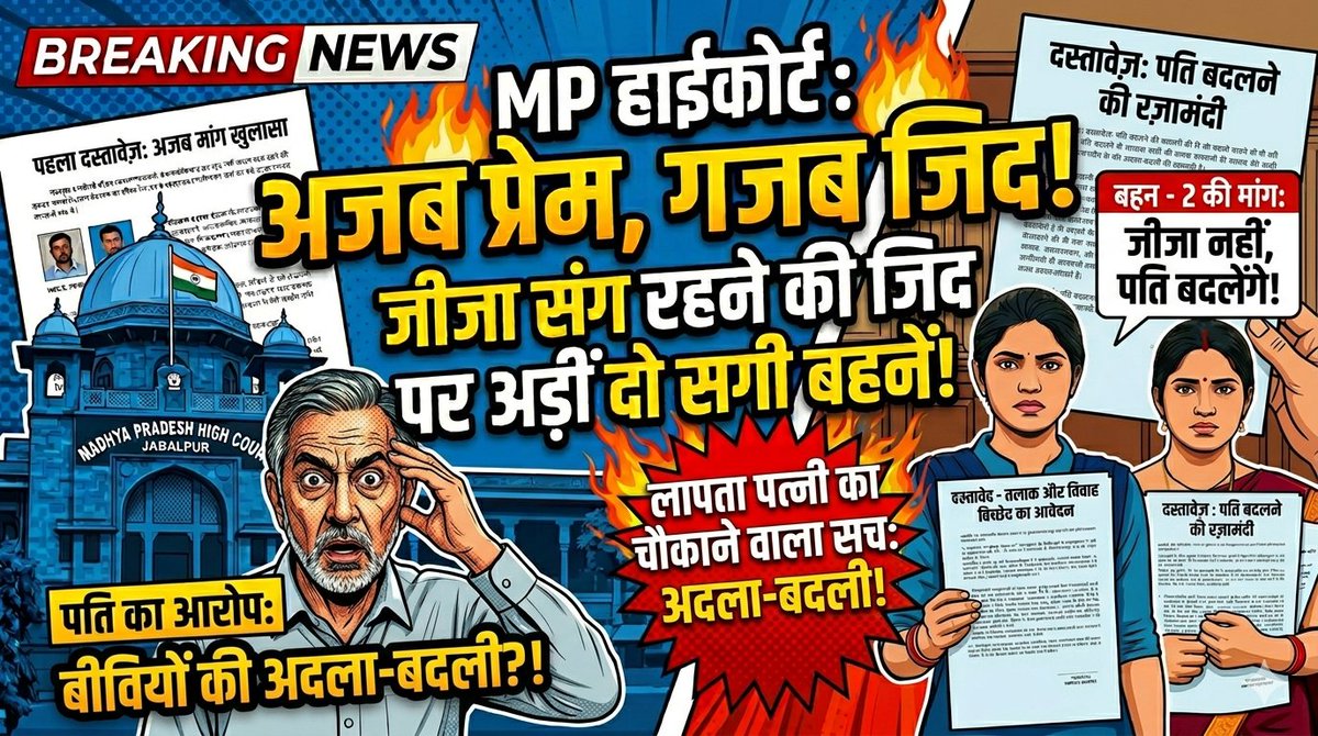 crime81231's tweet image. ग्वालियर में दो सगी बहनों ने अपने वैवाहिक संबंधों को लेकर अलग फैसले की बात कही। कोर्ट ने अपहरण का मामला मानने से इनकार करते हुए याचिका खारिज की।

#MP #Gwalior #HighCourt #Breaking #Trending
