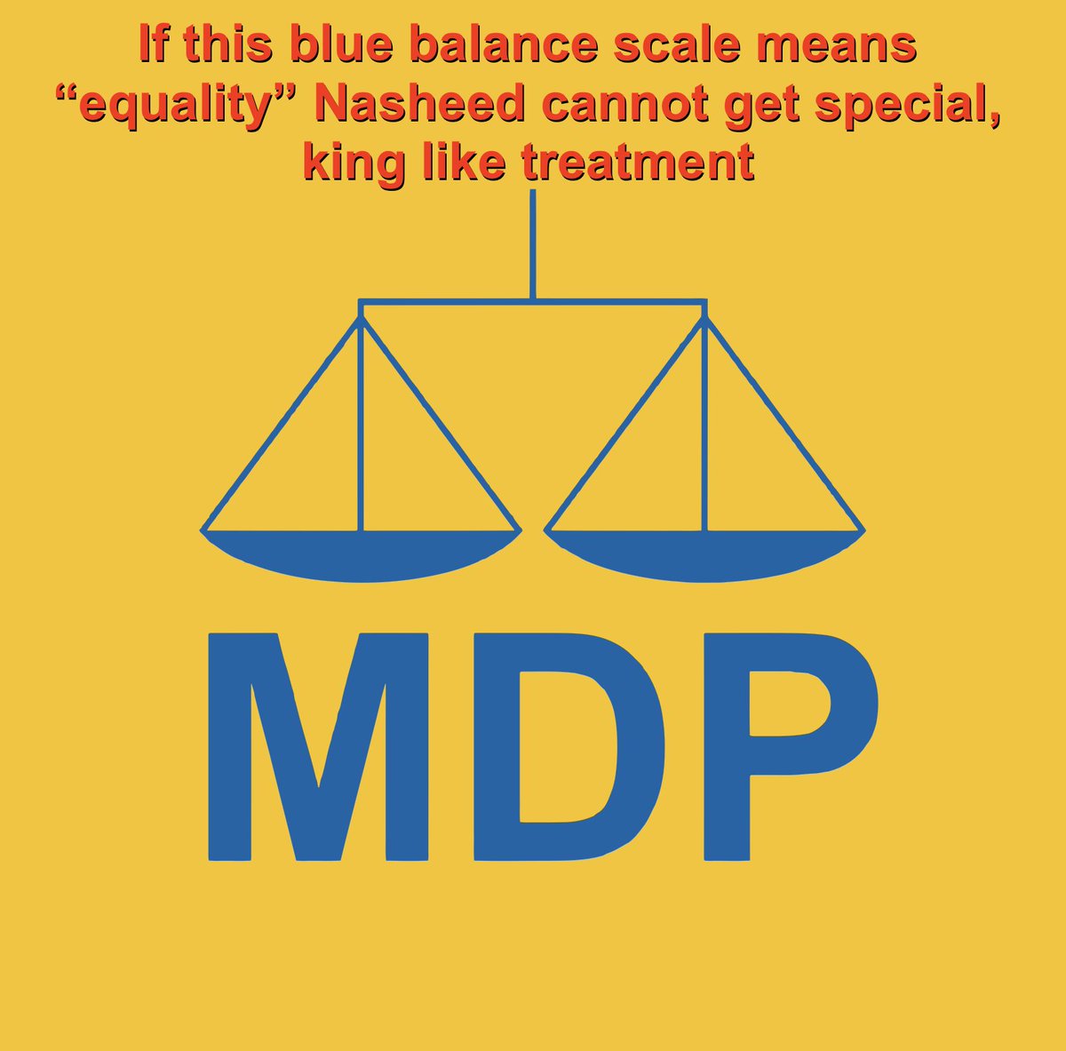 My uncle protested on the roads for MDP for as long as I can remember. He gave his time, energy for <a href="/MDPSecretariat/">MDP Secretariat</a>. Got arrested. Got beaten.

He left MDP in 2018 for personal reasons &amp; joined again this year. 

He can't run for Gaumee Majlis cos of this exact reason. Why