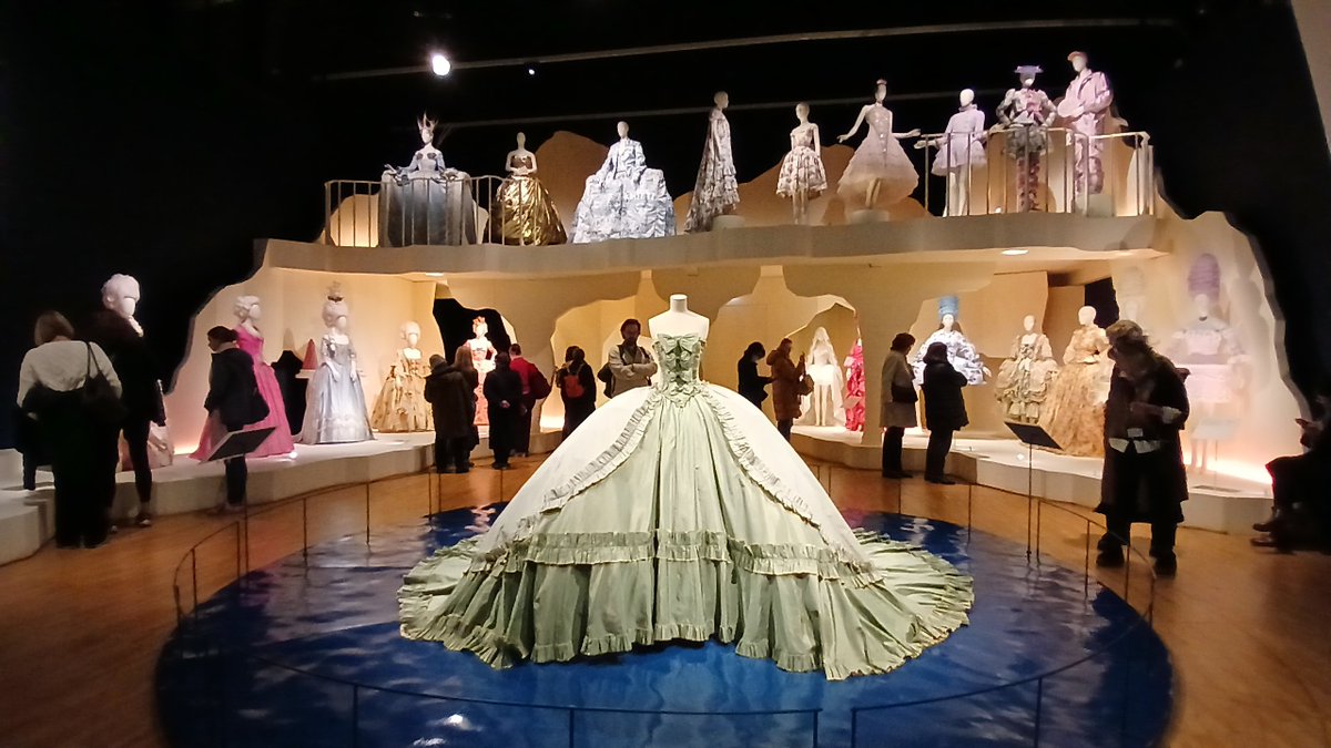 Scarfie1's tweet image. Marie Antoinette style gowns in the recent exhibition at the V&amp;amp;A 
#dailypicturetheme #style