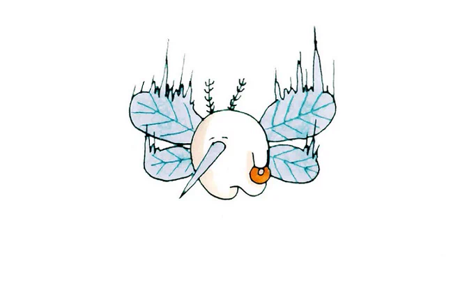 今日、蚊に刺されました #荒巻スカルチノフ #イラスト