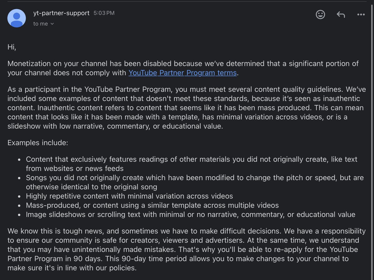 Nurucreates's tweet photo. It’s been 19 days since I got demonetized for “inauthentic content,” and my appeals were rejected with the same copy paste replies. @TeamYouTube here is my workflow to show the effort behind my videos. It’s frustrating to put in real work and still be called inauthentic. https://t.co/3Y9wkFubf8