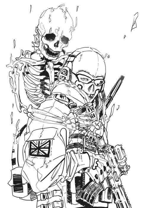 Azuki008's tweet photo. とりあえず💀と🪳の過去絵また貼っときますわ https://t.co/c0EKp1ks2M