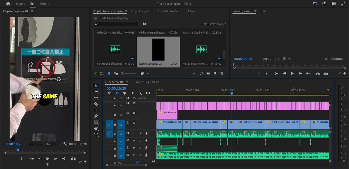 Nurucreates's tweet photo. It’s been 19 days since I got demonetized for “inauthentic content,” and my appeals were rejected with the same copy paste replies. @TeamYouTube here is my workflow to show the effort behind my videos. It’s frustrating to put in real work and still be called inauthentic. https://t.co/3Y9wkFubf8