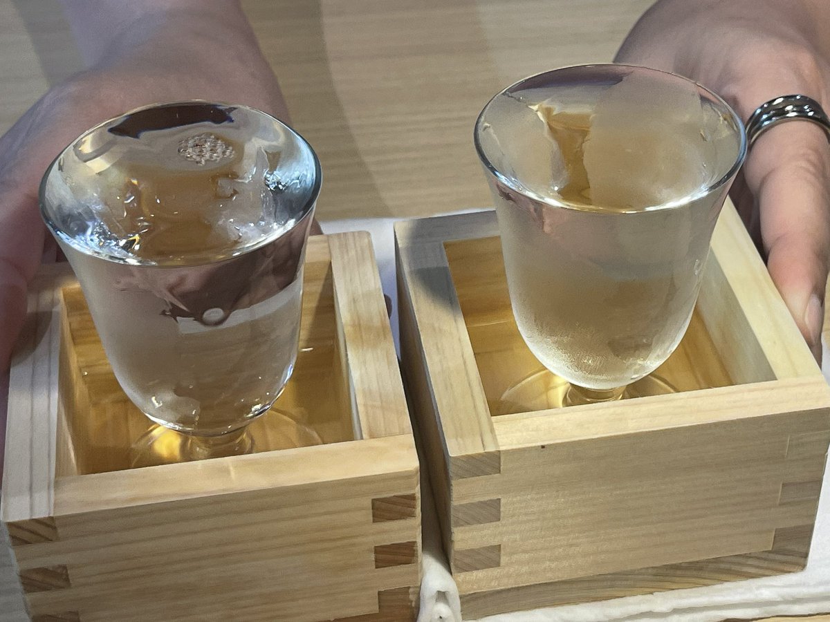 麺でるさん。日本酒も飲み放題メニューで出るようになっちゃったから嫁氏の餌食になってる。日々種類増えてるけど利益大丈夫？大丈夫⁉️