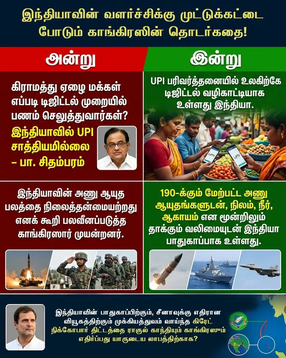 jagadeesandv's tweet photo. இந்தியாவின் நலனுக்கான வளர்ச்சித் திட்டங்களுக்கு முட்டுக்கட்டை போடுவதே காங்கிரஸ் கட்சியின் வரலாறு! https://t.co/IAz9m93itQ