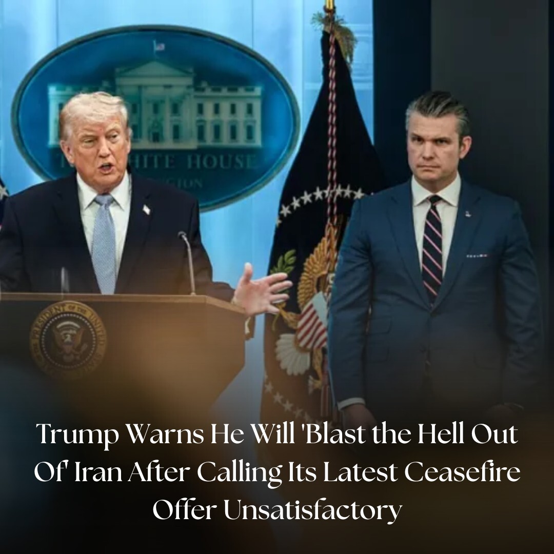 IBTimesUK's tweet image. US President Trump expresses dissatisfaction with Iran's proposal, highlighting nuclear program concerns and potential military action

#USPresident #DonaldTrump #ceasefire #iran 

Read More: ift.tt/iXrmon8