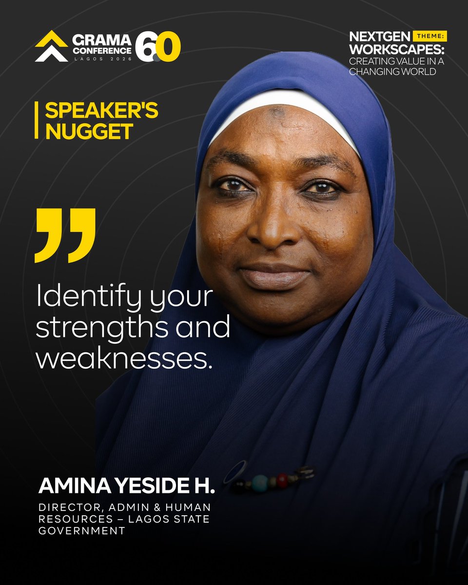 GRAMALagos's tweet photo. Breakfast nuggets 🍳🔥
• Identity + value
• Add value always
• Skills = problem-solving
• Own your role

Which hit? 👇
#GRAMA6 #Workscapes #LagosConference https://t.co/ZrtzDsCygs