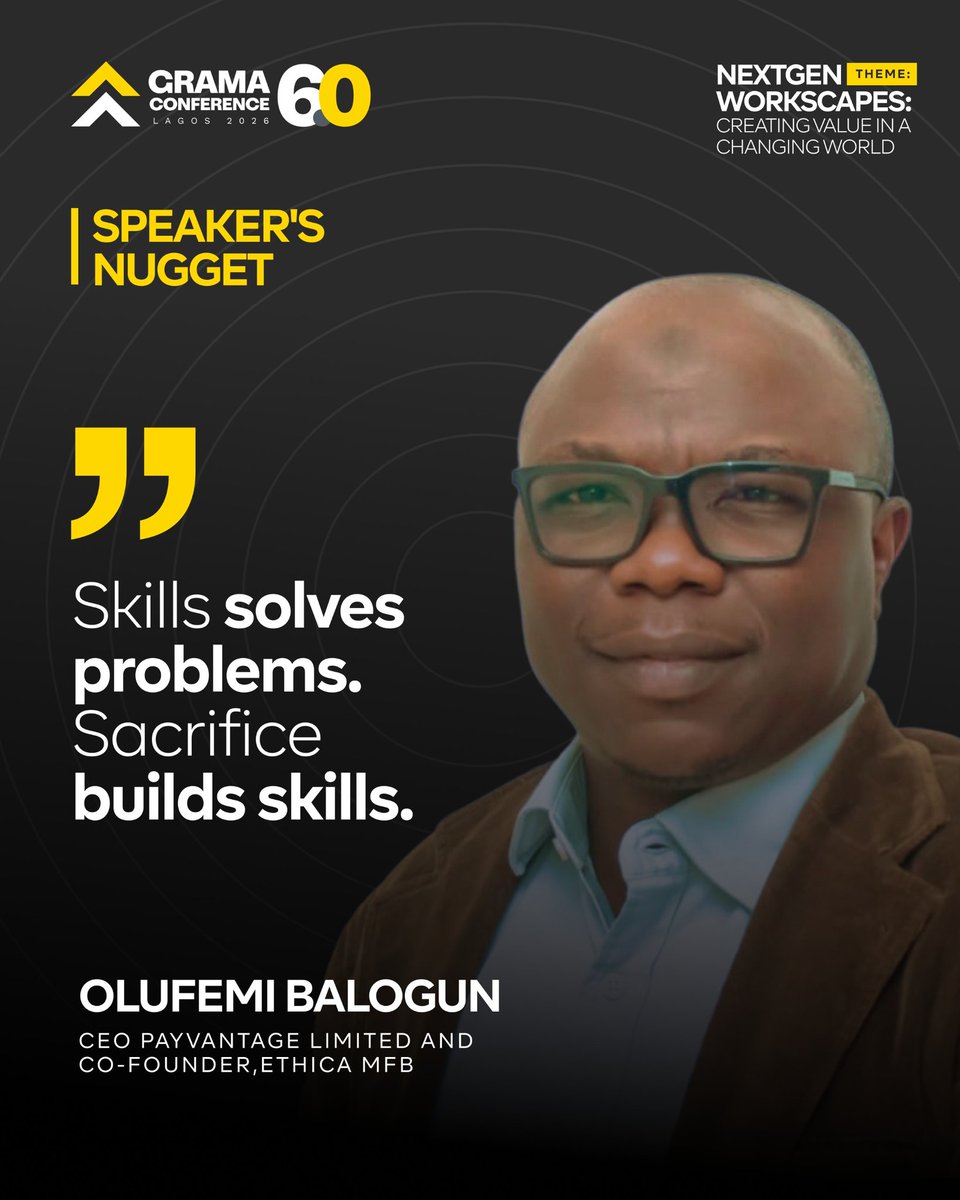 GRAMALagos's tweet photo. Breakfast nuggets 🍳🔥
• Identity + value
• Add value always
• Skills = problem-solving
• Own your role

Which hit? 👇
#GRAMA6 #Workscapes #LagosConference https://t.co/ZrtzDsCygs
