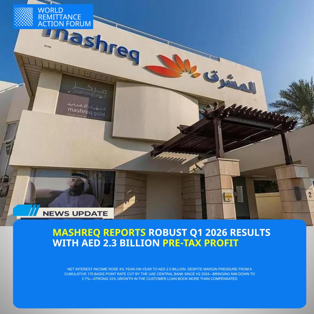 Mashreq, a leading financial institution in the MENA region, reported strong Q1 2026 results, with operating income rising to AED 3.4 billion and net profit before tax reaching AED 2.3 billion for the quarter ended March 31, 2026.

#Mashreq #MENA #Banking #Fintech