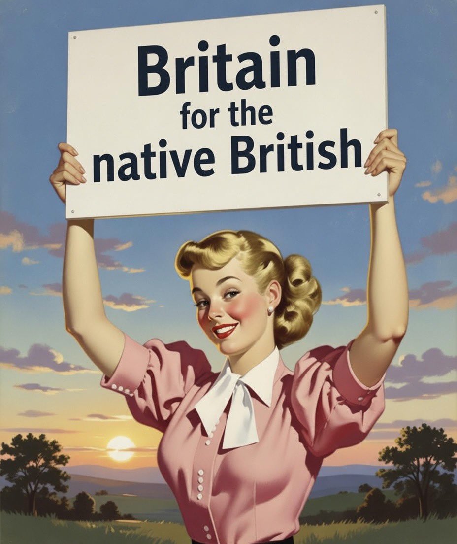 Native Britain Series no 3 of 12. England for the English. Britain for the native British.