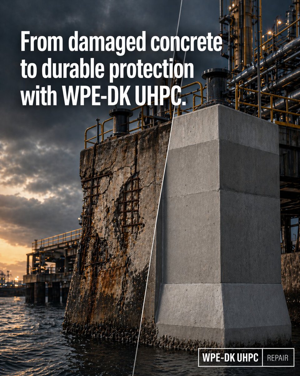 dk_wpe's tweet photo. https://t.co/gmBEulG31O
ber@wpe-dk.dk

#Port #Jetty #JettyRepair #ConstructionCompany #CivilEngineering #CorrosionResistance #Sustainability #Durability #CO2Reduction #ConcreteRepair #PrecastBridgeElements #Durability #CostReduction #PortofRotterdam #PortofAntwerp #PortofHamburg https://t.co/w9R0j4OGGn