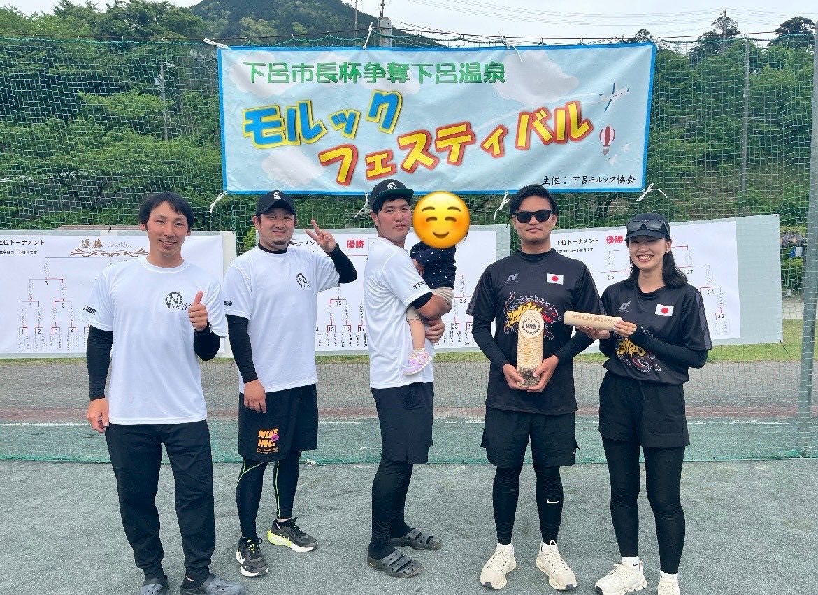 Shinya_molkky's tweet image. 第2回 #下呂市長杯争奪
最終　：決勝T①敗退
予選G：1位通過

長野包囲網を掻い潜り1位通過後、
初戦の相手がまさかの昨日振りヤマネコさん＋ロッホノースさん！
ギャッは当たって倒れないなら仕方ない😅
順手は◯

次の下呂男女ペア戦は負けられません😤
皆さんありがとうございました！

#モルック
