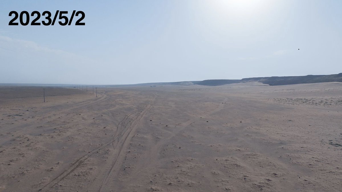 majed20007's tweet photo. مشروع إعادة تأهيل فيضة ضلماء بحفرالباطن من تنفيذ جمعية حِمى البيئية . ماشاءالله تبارك الرحمن . شاهد الفرق بين الموقع في عام 2023 والفيديو في عام 2026
#حفرالباطن 
#السعودية
#الرياض_الآن 
#البيئة https://t.co/Lo5Szi1oSN