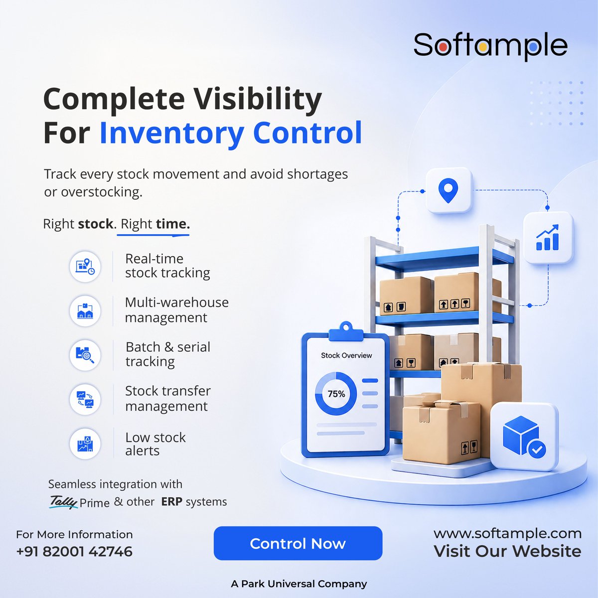 softample's tweet image. Inventory mistakes = lost profit.
Fix it with real-time control using Softample ERP.
 
📞 +91 82001 42746
✉️info@parkuniversal.in

#Softample #BusinessAutomation #DigitalBusiness #InventoryManagement