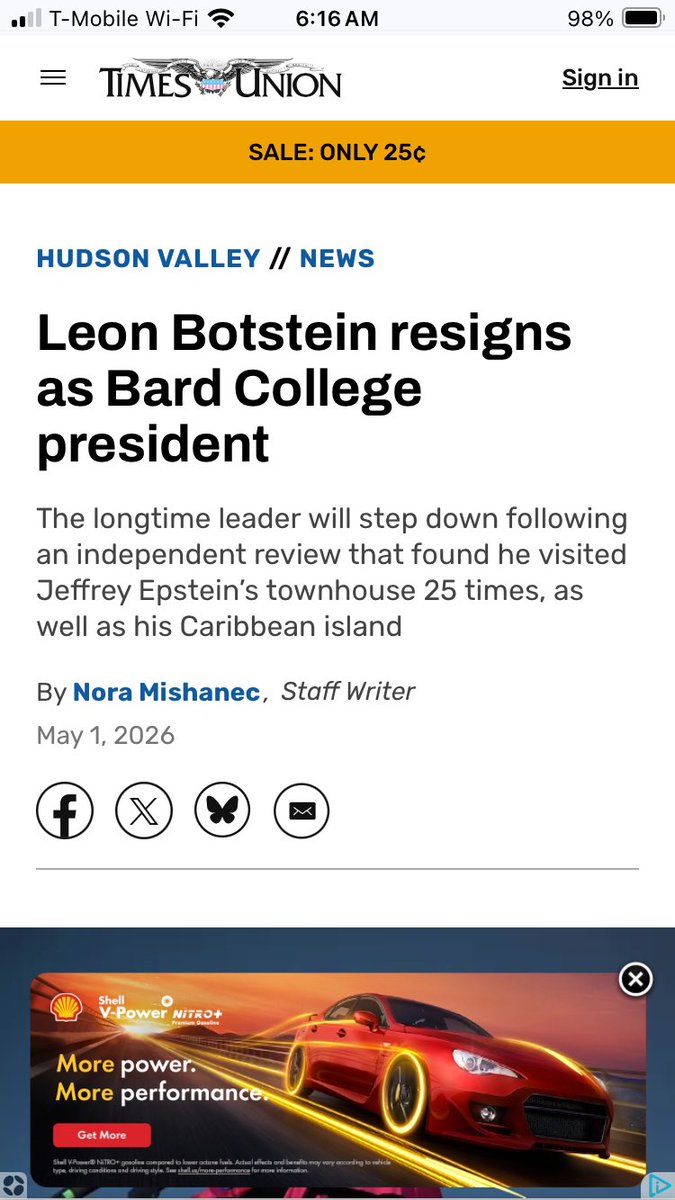 JohnStauber's tweet photo. The #Epstein #BardCollege #Botstein #Soros scandal.  Alex is a Trustee.  George and Botstein are like family. https://t.co/tvboUmaUVh